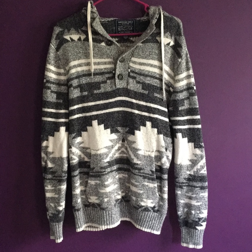 American eagle knit hoodie